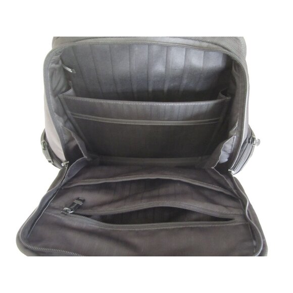 Unisex Tumi Alpha 3 Travel Business Black Back Pack - Picture 8 of 8